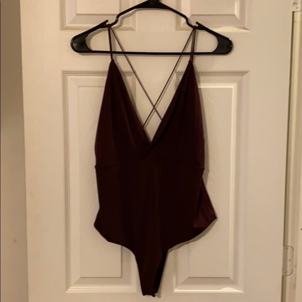 Criss Cross Strapless Bodysuit